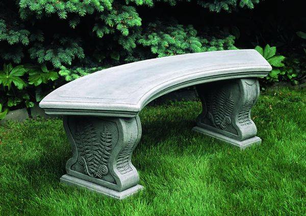 CURVED WOODLAND FERNS BENCH – Pépinière Jasmin