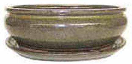 Pot à Bonsaï terre cuite glacée