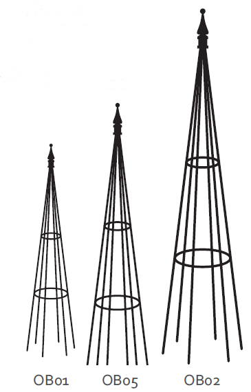 OBÉLISQUE CÔNE 36"- 48"- 60"