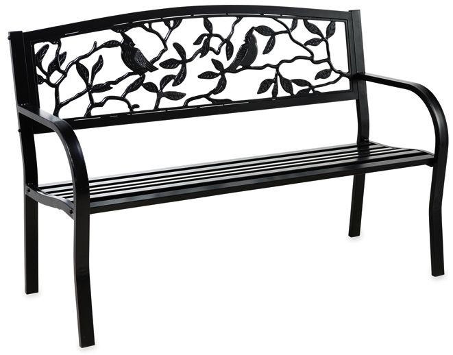 BANC en métal - cardinal