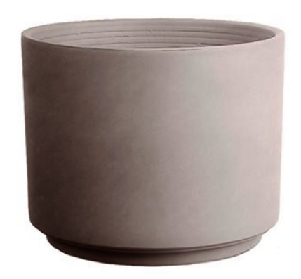 POT CILINDRO GREIGE TERRE CUITE