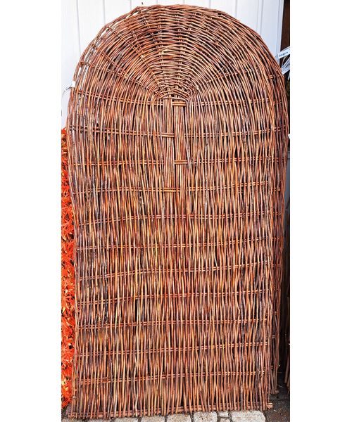 Panier De Pêche Ancien En Saule Tressé - Creel Pour Truite - Rivière Lac - Vintage