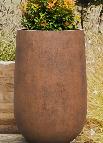 Rust tall balloon planter - 3 sizes