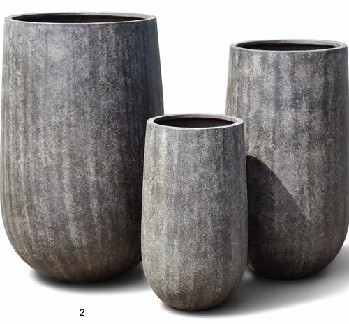 Antique Brown tall balloon planter - 3 sizes