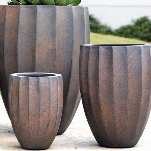 Lead Color star planter- High -  4 sizes