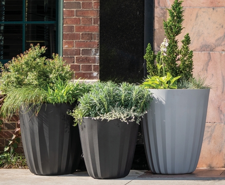 Pleat planters - 2 size - 3 colors