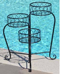 Foldable Lotus Plant Stand- black